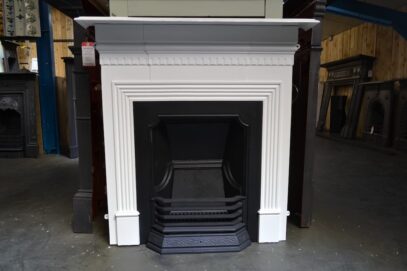 Vintage Victorian Fireplace Painted 4388LC - Oldfireplaces