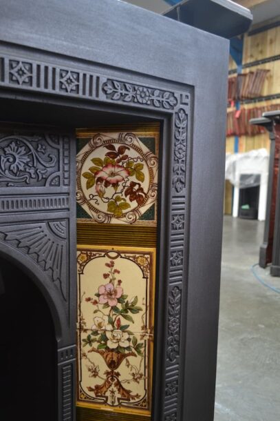 Victorian Arched Tiled Insert 4405TI - Oldfireplaces