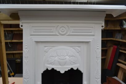 Painted Art Nouveau Fireplace 4392B - Oldfireplaces