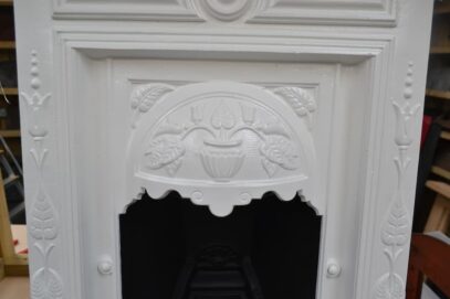 Painted Art Nouveau Fireplace 4392B - Oldfireplaces