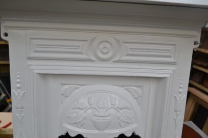 Painted Art Nouveau Fireplace 4392B - Oldfireplaces