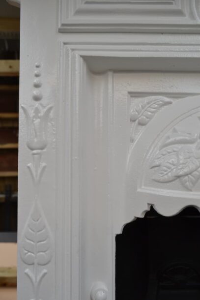 Painted Art Nouveau Fireplace 4392B - Oldfireplaces