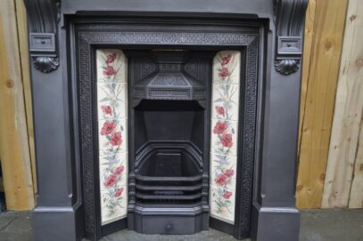Small Victorian Tiled Insert 4402TI - Oldfireplaces