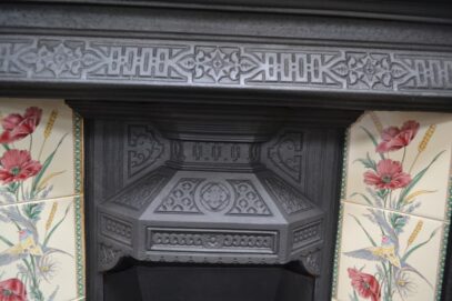 Small Victorian Tiled Insert 4402TI - Oldfireplaces