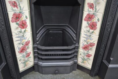 Small Victorian Tiled Insert 4402TI - Oldfireplaces