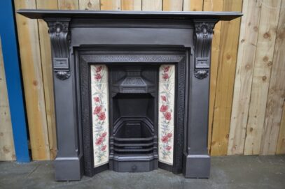 Small Victorian Tiled Insert 4402TI - Oldfireplaces