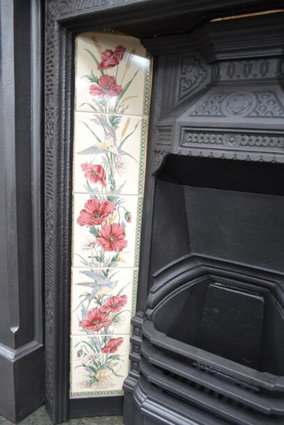 Small Victorian Tiled Insert 4402TI - Oldfireplaces