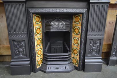 Victorian Tiled Fireplace Insert - 4403TI