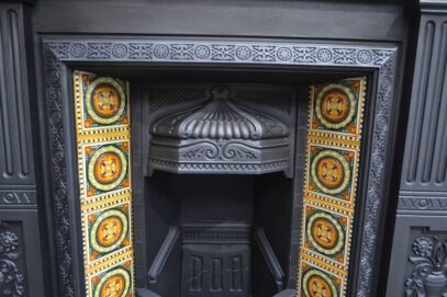 Victorian Tiled Fireplace Insert - 4403TI