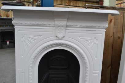 Cast Iron Victorian Fireplace Painted - 4406MC