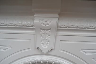 Cast Iron Victorian Fireplace Painted - 4406MC