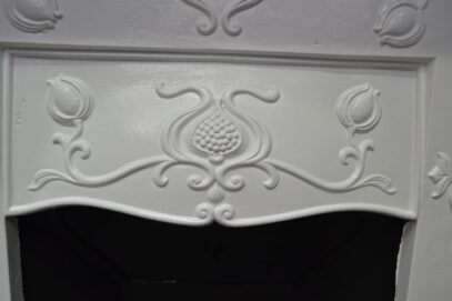 Painted Art Nouveau Bedroom Fireplace - 4423B