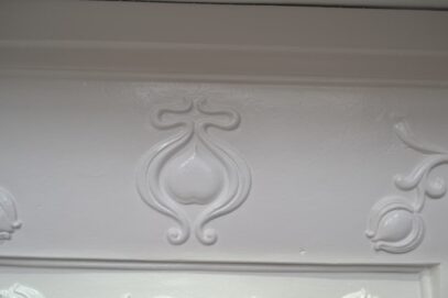 Painted Art Nouveau Bedroom Fireplace - 4423B
