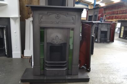 Edwardian Art Nouveau Tiled Fireplace - 4430TC