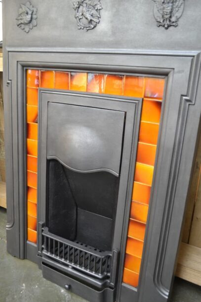 Late Victorian Tiled Fireplace Combination - 4433TC