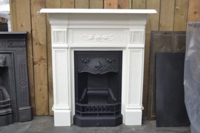 Art Nouveau Cast Iron Fireplace - 1526LC