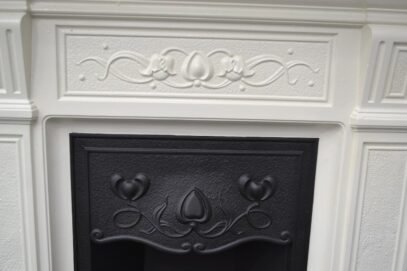 Art Nouveau Cast Iron Fireplace - 1526LC