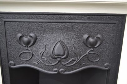 Art Nouveau Cast Iron Fireplace - 1526LC