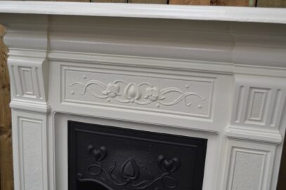 Art Nouveau Cast Iron Fireplace - 1526LC