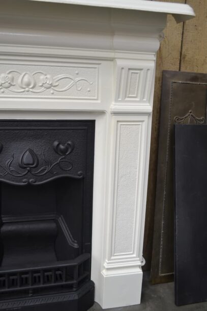 Art Nouveau Cast Iron Fireplace - 1526LC