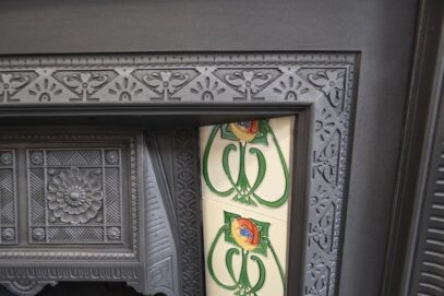 Victorian Arts & Crafts Tiled Insert 1496TI - Oldfireplaces