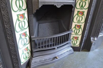 Victorian Arts & Crafts Tiled Insert 1496TI - Oldfireplaces