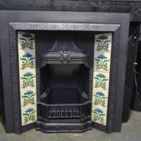 Victorian Fireplace Insert with tiles 4445TI - Oldfireplaces