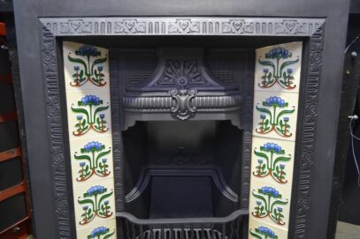 Victorian Fireplace Insert with tiles 4445TI - Oldfireplaces