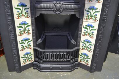 Victorian Fireplace Insert with tiles 4445TI - Oldfireplaces