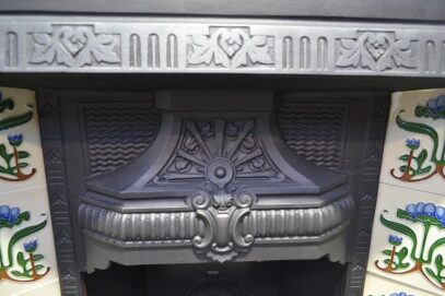 Victorian Fireplace Insert with tiles 4445TI - Oldfireplaces