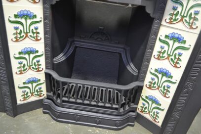 Victorian Fireplace Insert with tiles 4445TI - Oldfireplaces