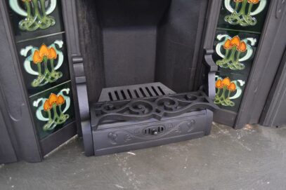 Art Nouveau Tiled Fireplace Insert 4444TI - Oldfireplaces