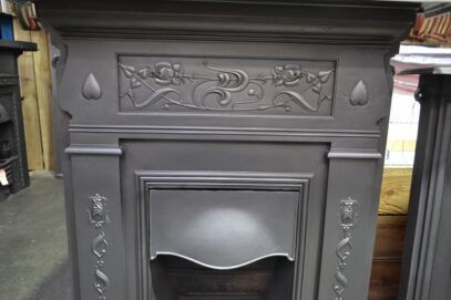 Art Nouveau Fireplace with heart detail - 4461MC