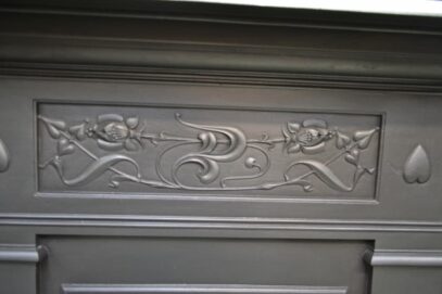 Art Nouveau Fireplace with heart detail - 4461MC