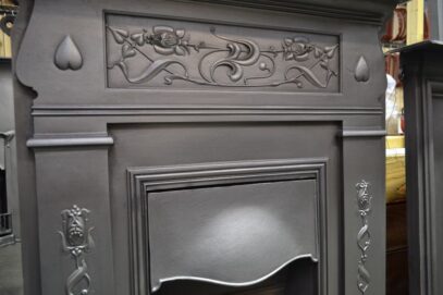 Art Nouveau Fireplace with heart detail - 4461MC