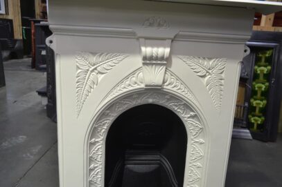 Painted Victorian Fern Bedroom Fireplace - 4464B