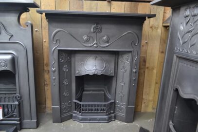 Art Nouveau Tiled Combination Fireplace 4470TC - Oldfireplaces