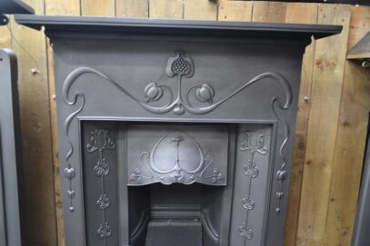 Art Nouveau Tiled Combination Fireplace 4470TC - Oldfireplaces