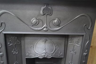 Art Nouveau Tiled Combination Fireplace 4470TC - Oldfireplaces