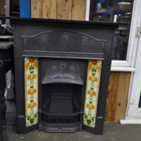 Art Nouveau Tiled Fireplace 4474TC - Oldfireplaces