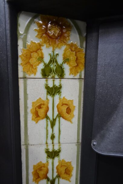 Art Nouveau Tiled Fireplace 4474TC - Oldfireplaces