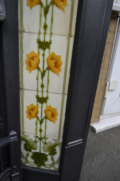 Art Nouveau Tiled Fireplace 4474TC - Oldfireplaces