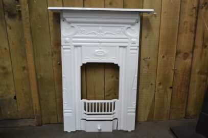 Art Nouveau Bedroom Fireplace Painted 4487B - Oldfireplaces