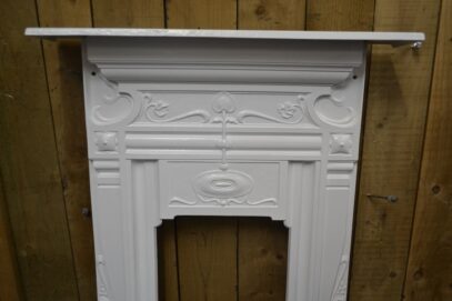 Art Nouveau Bedroom Fireplace Painted 4487B - Oldfireplaces