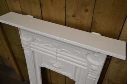 Art Nouveau Bedroom Fireplace Painted 4487B - Oldfireplaces