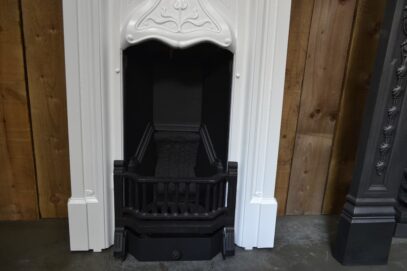 Tall Art Nouveau Bedroom Fireplace 4410B - Antique Fireplace Company