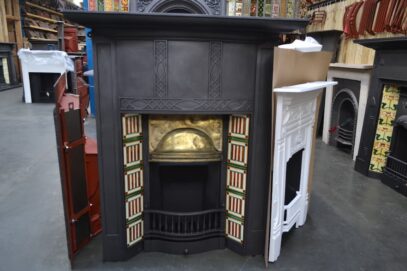 Edwardian Tiled Fireplace Combination - 4504TC