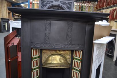 Edwardian Tiled Fireplace Combination - 4504TC