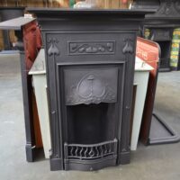 Tall Art Nouveau Bedroom Fireplace 4522B - Oldfireplaces