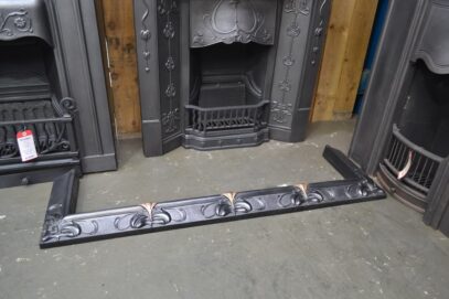 Art Nouveau Cast Iron & Copper Fender 4554FE - Oldfireplaces